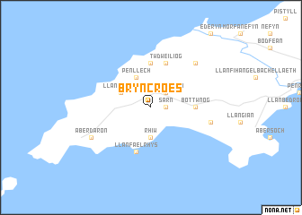 map of Bryncroes