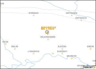 map of Brynëv