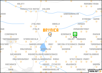 map of Brynica