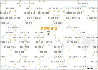 map of Brynica