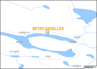 map of Brynildsvollen