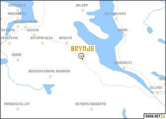 map of Brynje