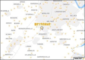 map of Bryn Mawr