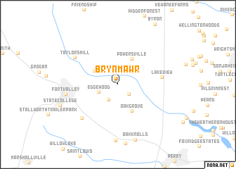 map of Bryn Mawr