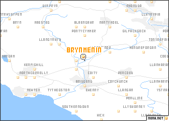 map of Brynmenin