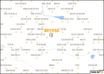 map of Bryńsk