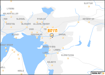 map of Bryn