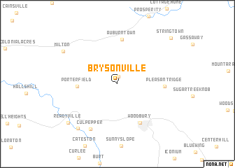 map of Brysonville