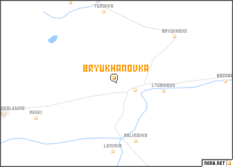 map of Bryukhanovka