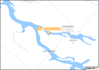 map of Bryukhanov