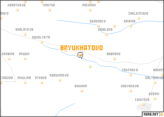 map of Bryukhatovo