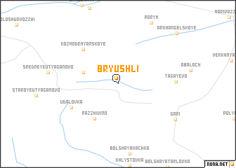 map of Bryushli