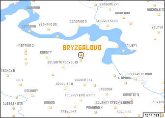 map of Bryzgalovo