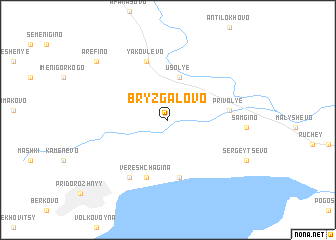 map of Bryzgalovo