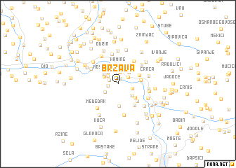 map of Brzava