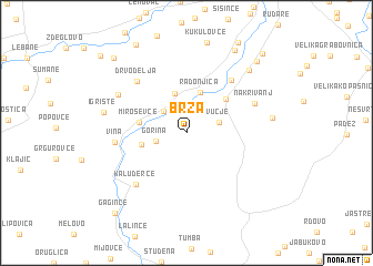 map of Brza