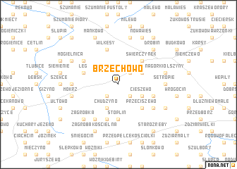 map of Brzechowo