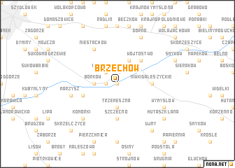 map of Brzechów