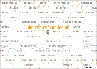 map of Brzeście Szlacheckie