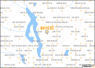 map of Brześć