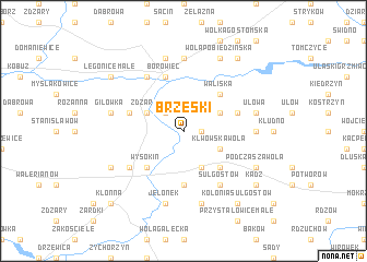 map of Brzeski