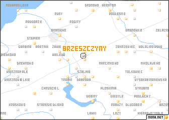 map of Brzeszczyny