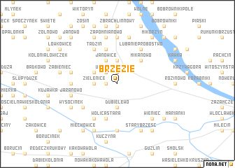 map of Brzezie