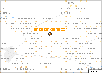 map of Brzezinki Barcza