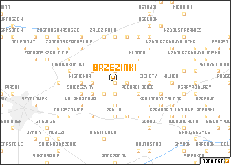 map of Brzezinki