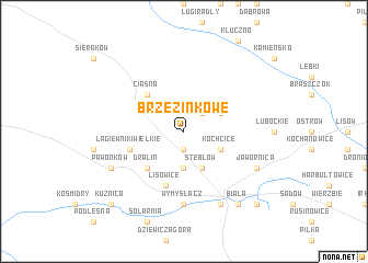 map of Brzezinkowe