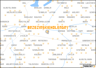 map of Brzezińskie Holendry