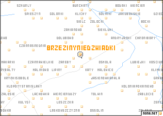 map of Brzeziny Niedżwiadki