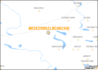 map of Brzeźno Szlacheckie
