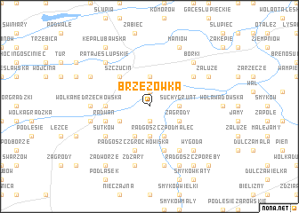 map of Brzezówka