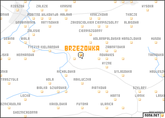 map of Brzezówka