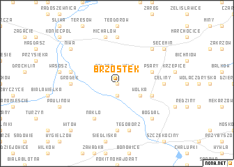 map of Brzostek