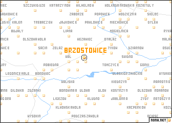 map of Brzostowice