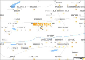 map of Brzostowo