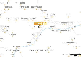 map of Brzotín