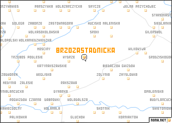 map of Brzóza Stadnicka