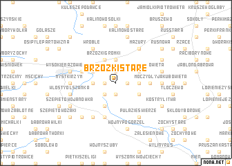 map of Brzózki Stare