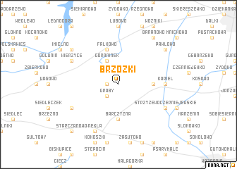 map of Brzózki