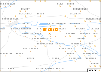 map of Brzózki