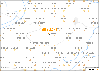 map of Brzózki