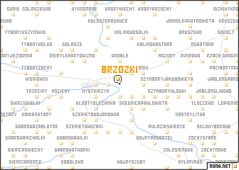 map of Brzózki