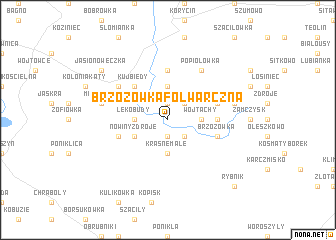 map of Brzozówka Folwarczna