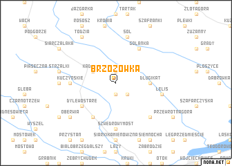 map of Brzozówka