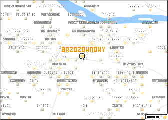 map of Brzozów Nowy