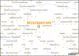 map of Brzozowo Stare