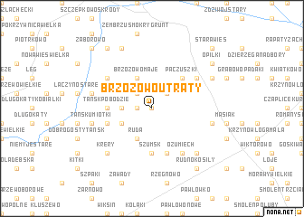 map of Brzozowo Utraty